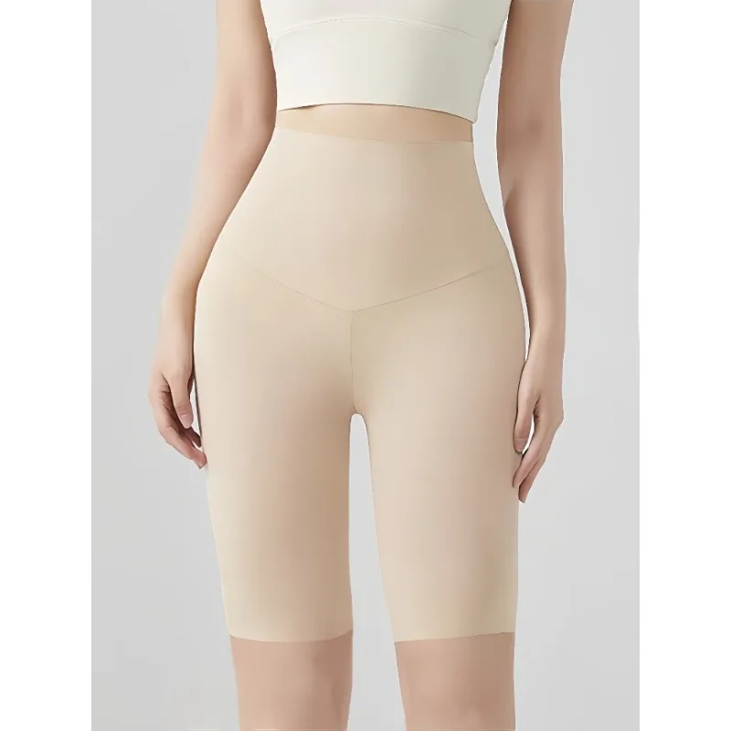 Women's Plus Size Safety Shorts High Waist Elastic Anti-Chafing Under Skirt Shorts Ice Silk Seamless Breathable Underwear Pants image 5
