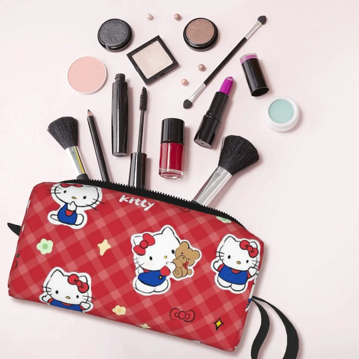 Kawaii Loopy Cartoon Beaver Makeup Bag Pouch Cosmetic Bag Men Women Cute Toiletry Bags Accessories Organizer