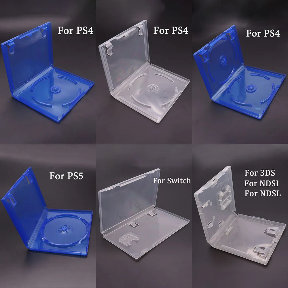 1/5PCS CD DVD Discs Lagerung Schutz Box Für PS4 PS5 Schalter Für 3DS NDSL NDSI CD spiel Disk Abdeckung Fall