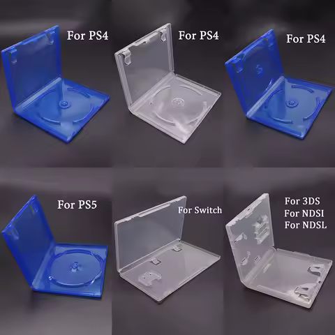 1/5PCS CD DVD Discs Storage Protective Box For PS4 PS5 Switch For 3DS NDSL NDSI CD Game Disk Cover Case