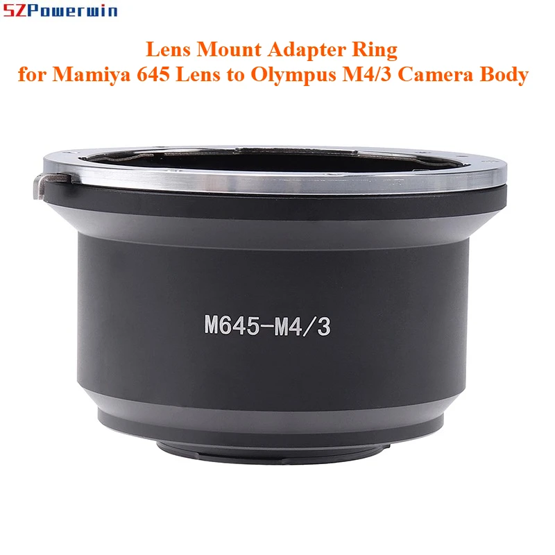 Lens Mount Adapter Ring for Mamiya 645 Lens to Olympus M4/3 Camera Body