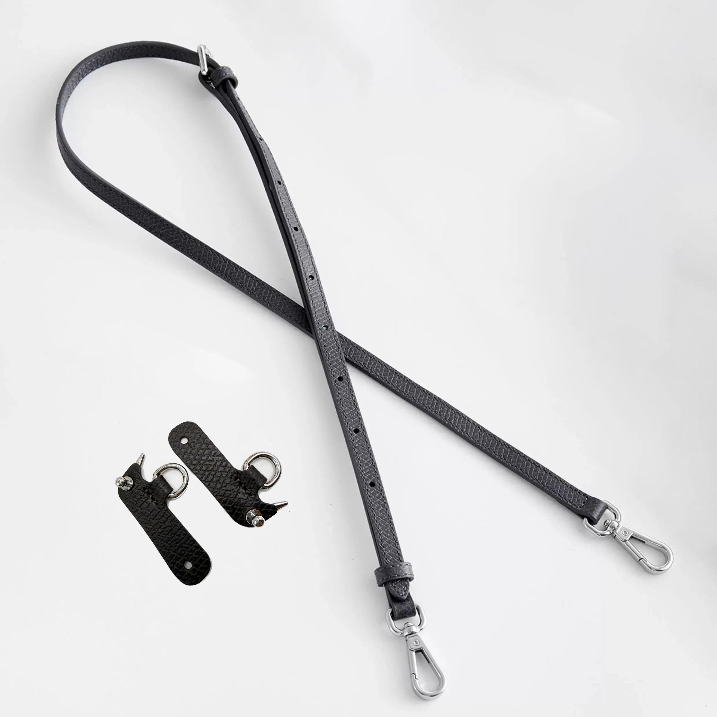 Leather Replacement Crossbody Bag Strap Fit for Longchamp Mocha Terra Mini Shoulder Strap Without Punching Modification