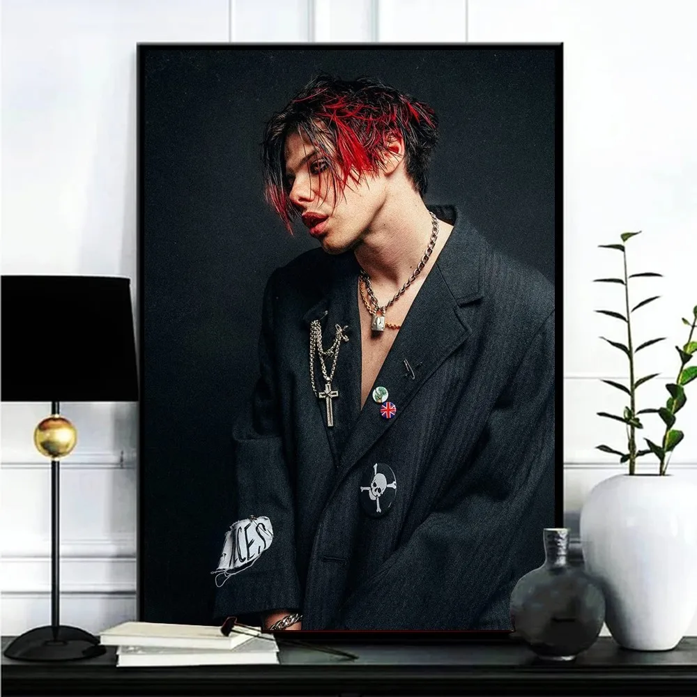 YUNGBLUD Singer Poster Gallery Prints Self Adhesive  Home Decor Decoration Wall Decals Living Room Sticker