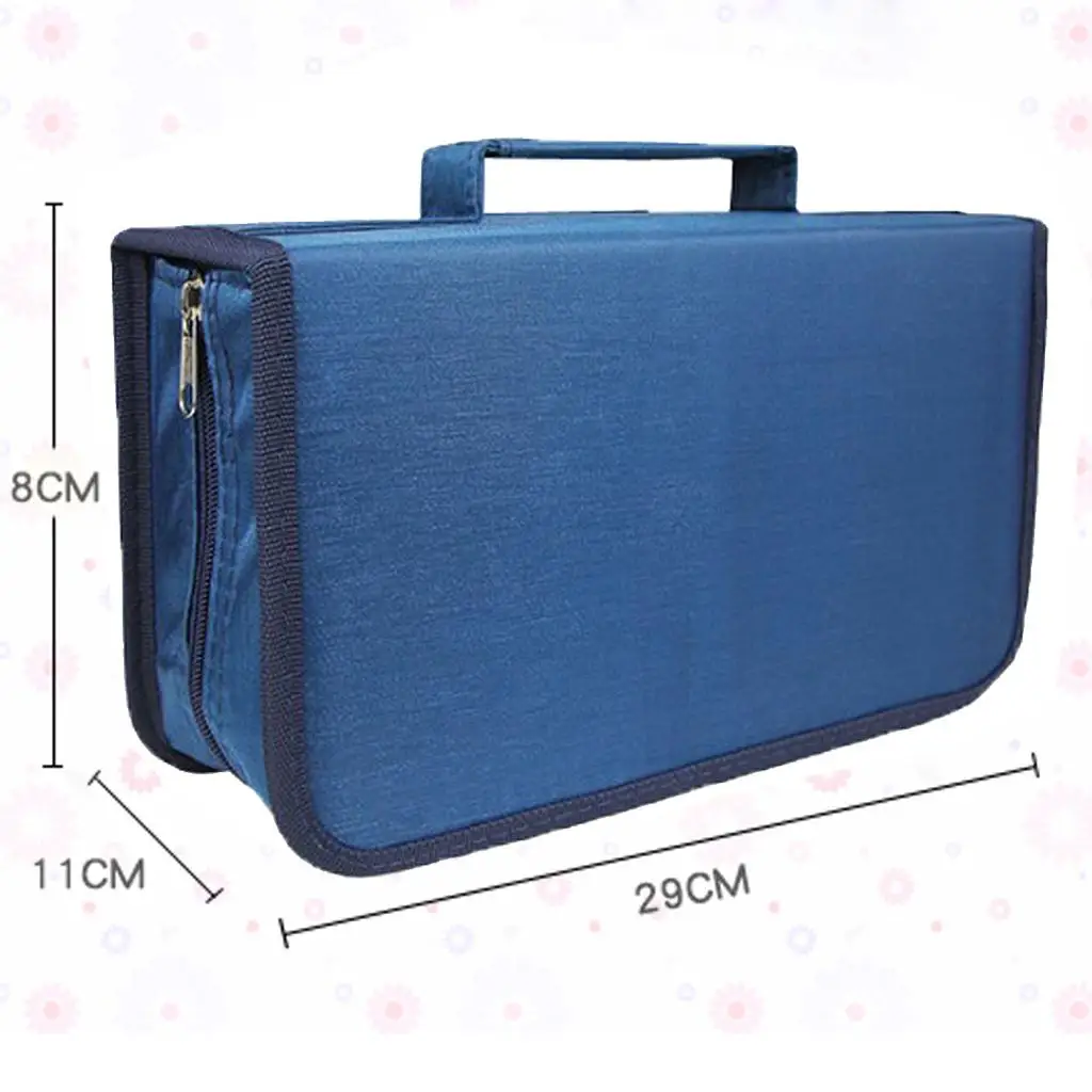 Portable CD DVD Wallet Holder 128 Capacity Media Storage Binder Organizer Carry Case for Universal Disc Protection