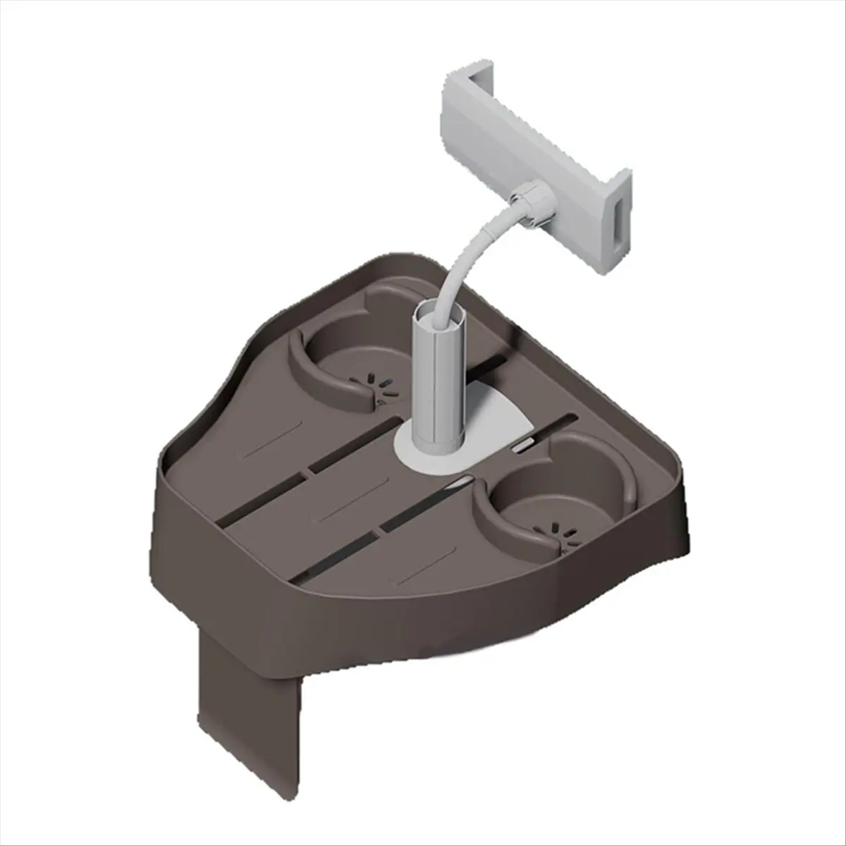 ABPF Adjustable Tray Table, Clip-on Pool Cup Holder Phone Holder, for Outdoor Inflatable Pools for Adults