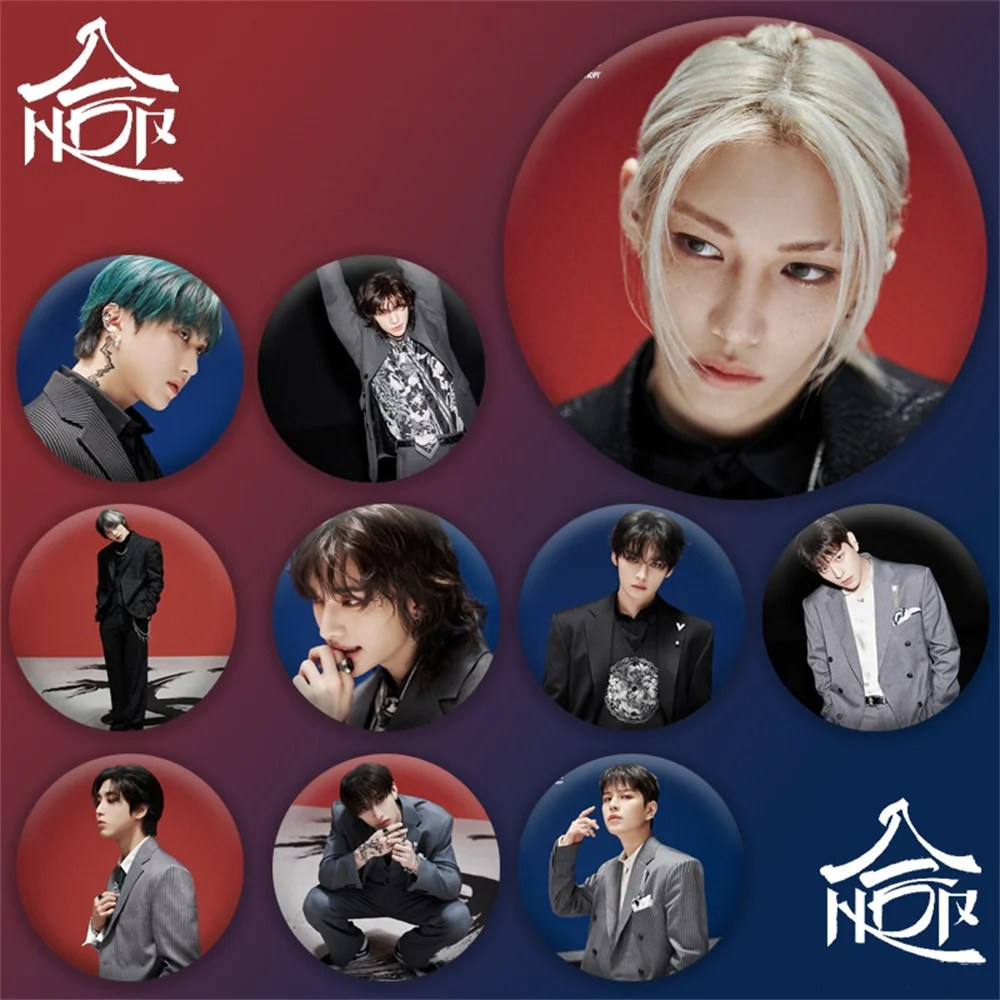 Kpop Idol  New Album HOP Concept Preview Photo Badge Mirror Keychain Han Seo Chang-Bin Felix Bangchan Lee Know I.N Fans Gifts