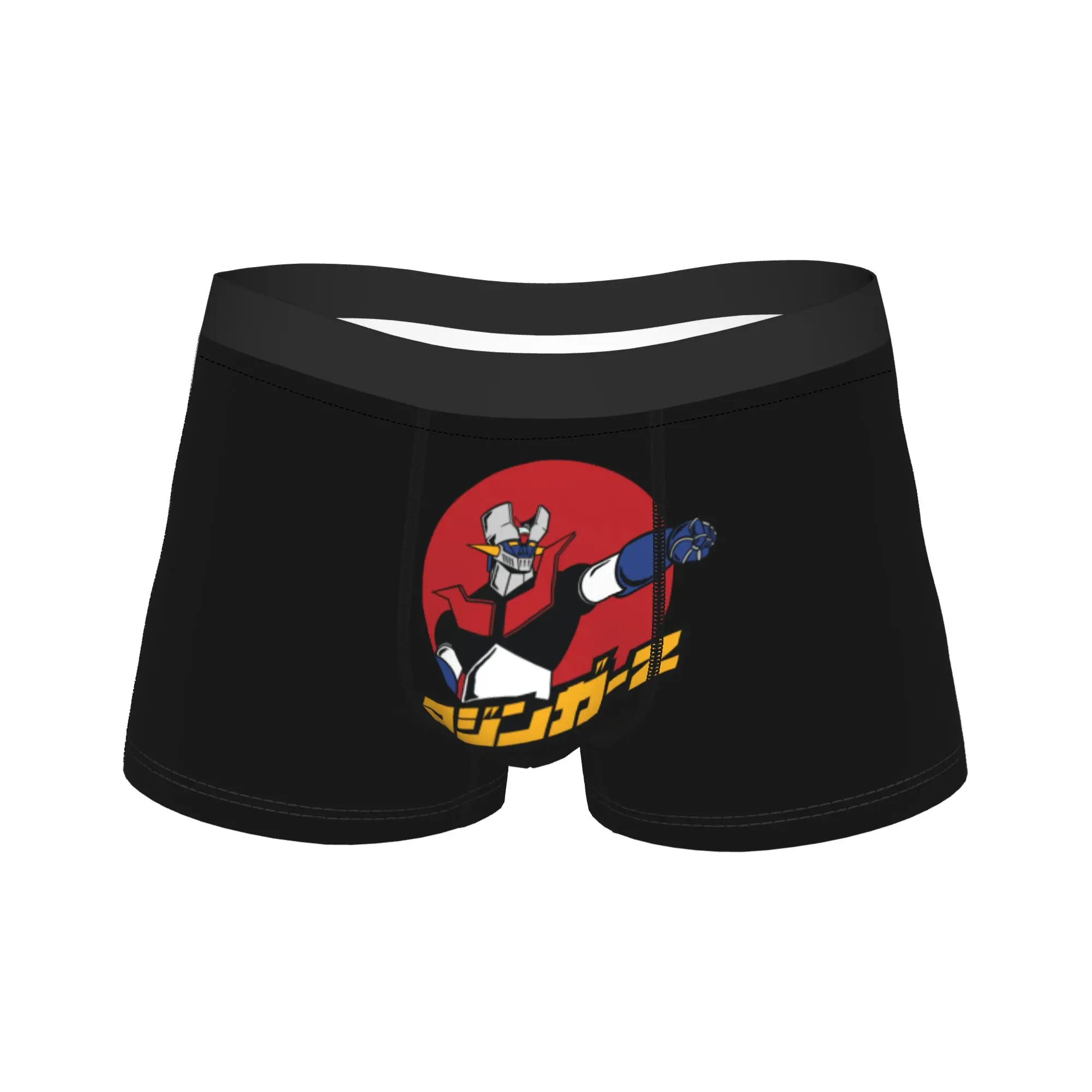 Men Mazinger Z Underwear Warrior Robot Japan Anime Humor Boxer Briefs Shorts Panties Homme Soft Underpants S-XXL