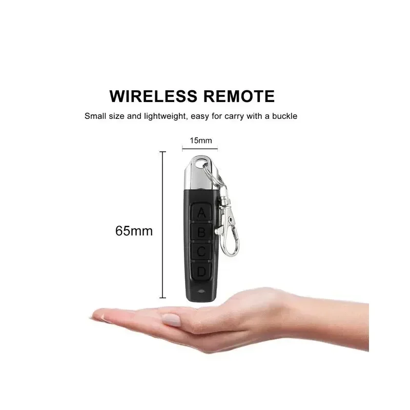 

1~10PCS 433MHz Auto Copy Remote Control Electric Garage Door Opener Remote Controller Duplicator Clone Cloning Code Transmitter