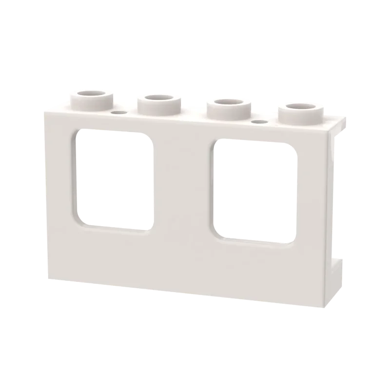 10Pcs MOC Parts 61345 Window 1 x 4 x 2 Plane Compatible Bricks DIY Assmble Building Blocks Particle Puzzle Brain Toy