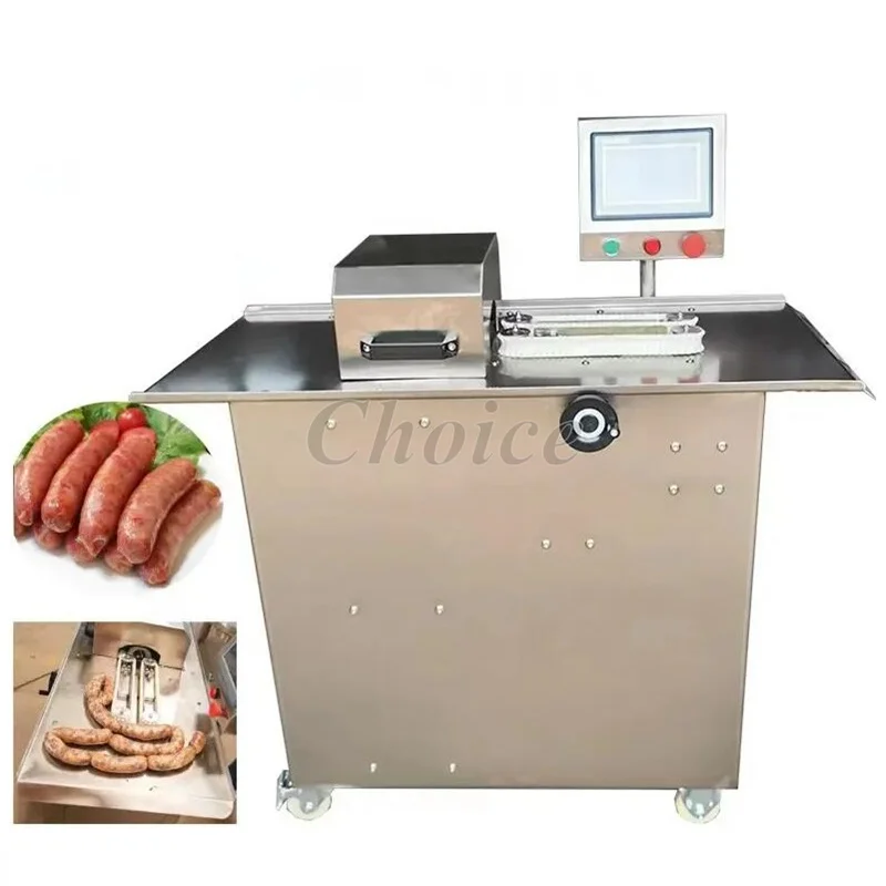 Hot Sale Industrial Automatic Sausage Linking Bind Tying Tie Winding Machinery Stainless Steel Sausage Binding Machine