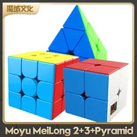 Moyu Meilong 2x2x2 3x3x3 Magic Cubo Pyramid Puzzle Toys