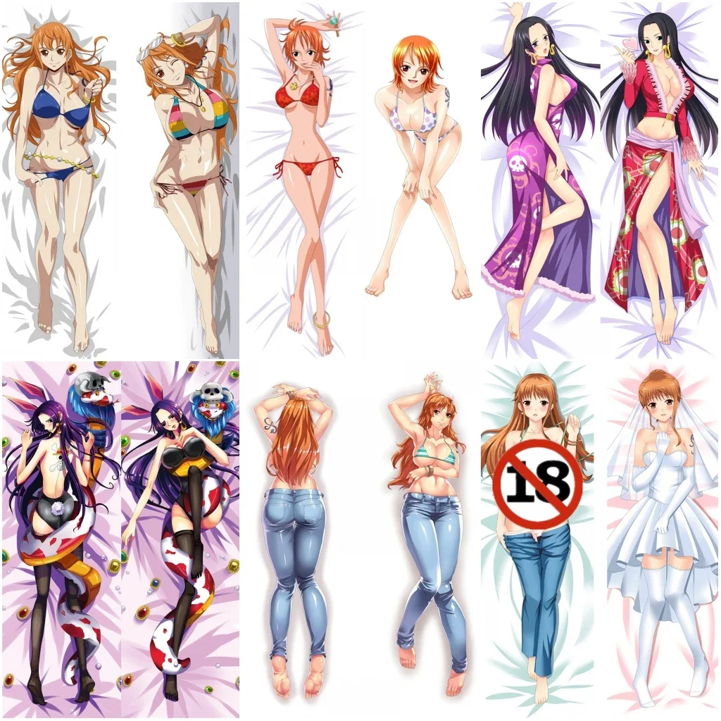 

Anime Woman Nami Boa Hancock Nico Robin Miss Allsunday Girl Cosplay Dakimakura Sexy Pillow Case Hugging Body Prop