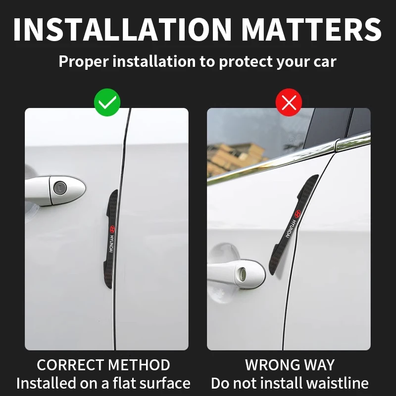 لشركة هيونداي توكسون أكسنت إلنترا سانتا في سوناتا I40 ix25 ix35 اكسسوارات السيارات المضادة للخدش ملصق حافة الباب شرائط واقية #4