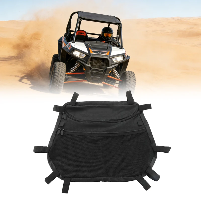 

Водонепроницаемая сетчатая сумка-карман из нейлона для UTV, сумка для хранения грузов на крыше, сумка для инструментов для Polaris RZR 800 / S 800, аксессуары для UTV