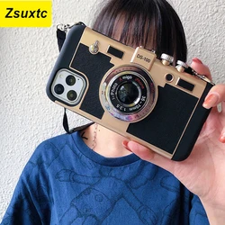 New 3D Camera Phone Case For iPhone 13 11 Pro Max 12 mini XS Max XR X 7 8 Plus 6 6s SE 2020 Emily In Paris Soft Silicone Cover