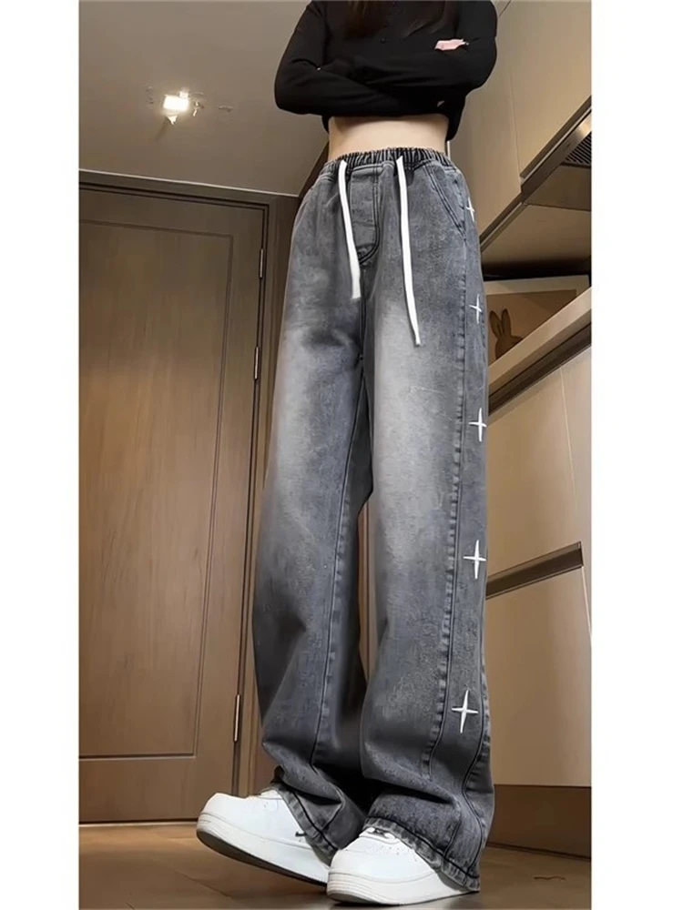 

Мужские джинсы Cleanfit прямого кроя, свободные широкие брюки в американском уличном стиле, винтажные повседневные брюки больших размеров