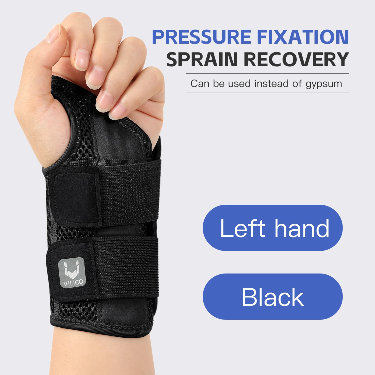 Polsbrace voor Carpaal Tunnel Brace met Spalken Handsteun voor Artritis Tendinitis Verstuiking Verwondingen Polspijn 1PC