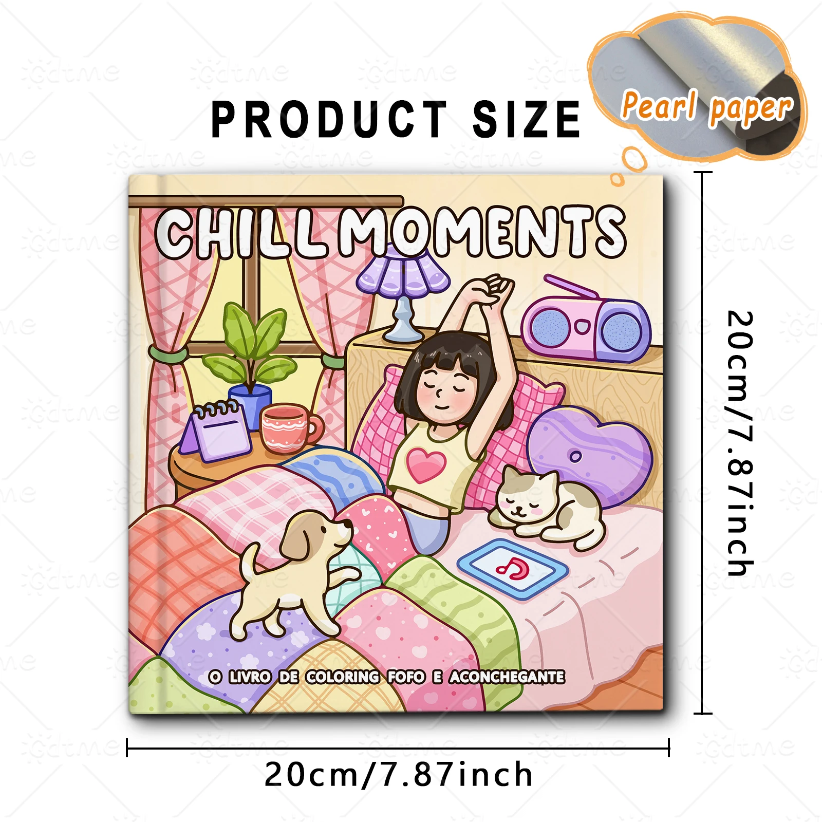 COSY BLACK GIRL Malbuch für Erwachsene mit niedlichen, gemütlichen Tagesaktivitäten zur Entspannung (gemütliche Räume zum Ausmalen) – Detail 3
