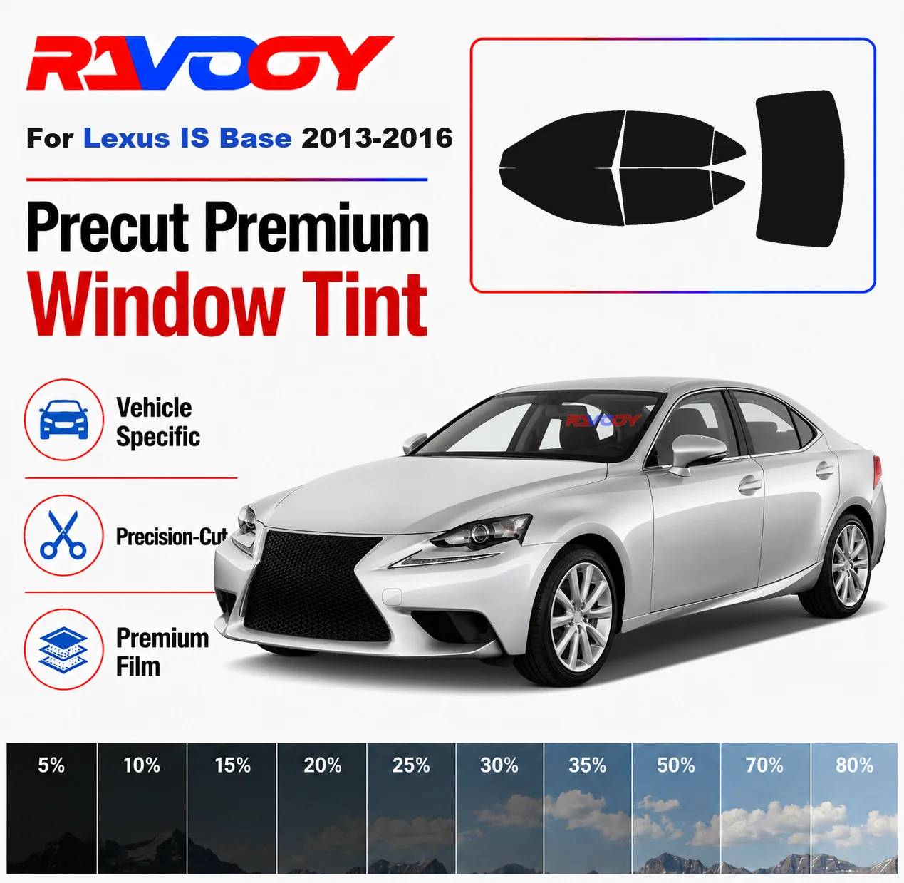 premium-precut-window-tint-kit-front-rear-windows-rear-windshield-for-lexus-is-base-2013-2016-complete-set-nano-ceramic-film