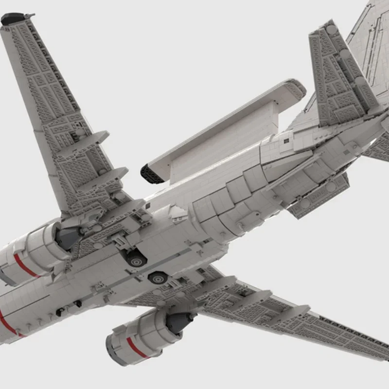 Militaire Vliegtuigen Model Moc Bouwstenen Boeing E-7 Wedgetail Technologie Modulaire Blokken Geschenken Kerst Speelgoed DIY Sets Montage