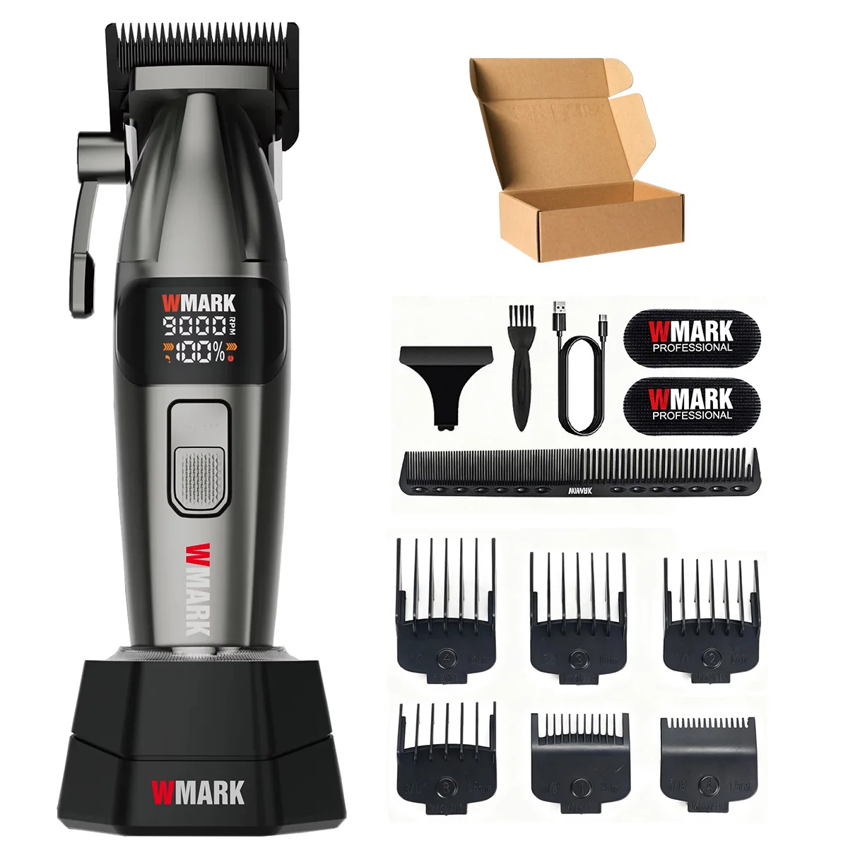 プロ用電動バリカンセット WMARK 8008-617-609 ヘアトリマー 9000RPM