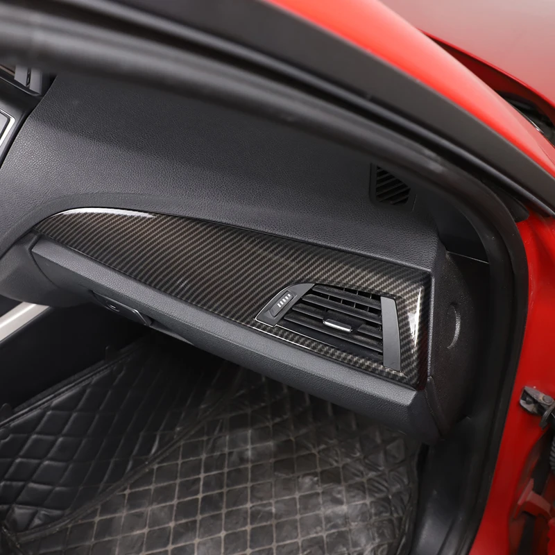 

For BMW 1 2 Series F20 F21 F22 F23 2012-2017 ABS Carbon Fiber Car Dashboard Side Air Outlet Panel Trim Cover Accessorie For LHD