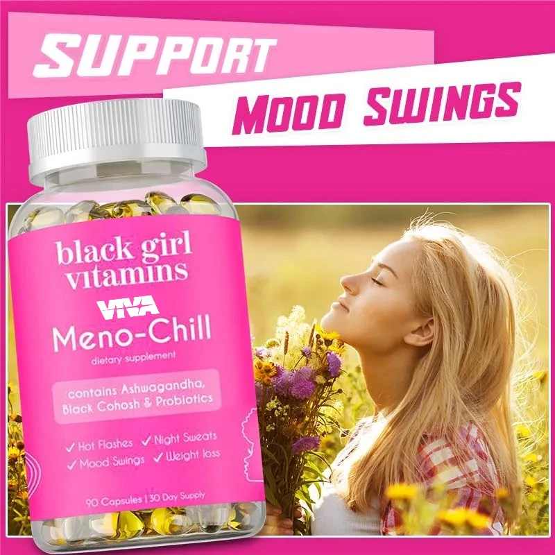 Meno-Chill - Hot Flashes, Night Sweats, Weight Management, Reduce Stress and Anxiety, Improve Mood, Hormone Balancing