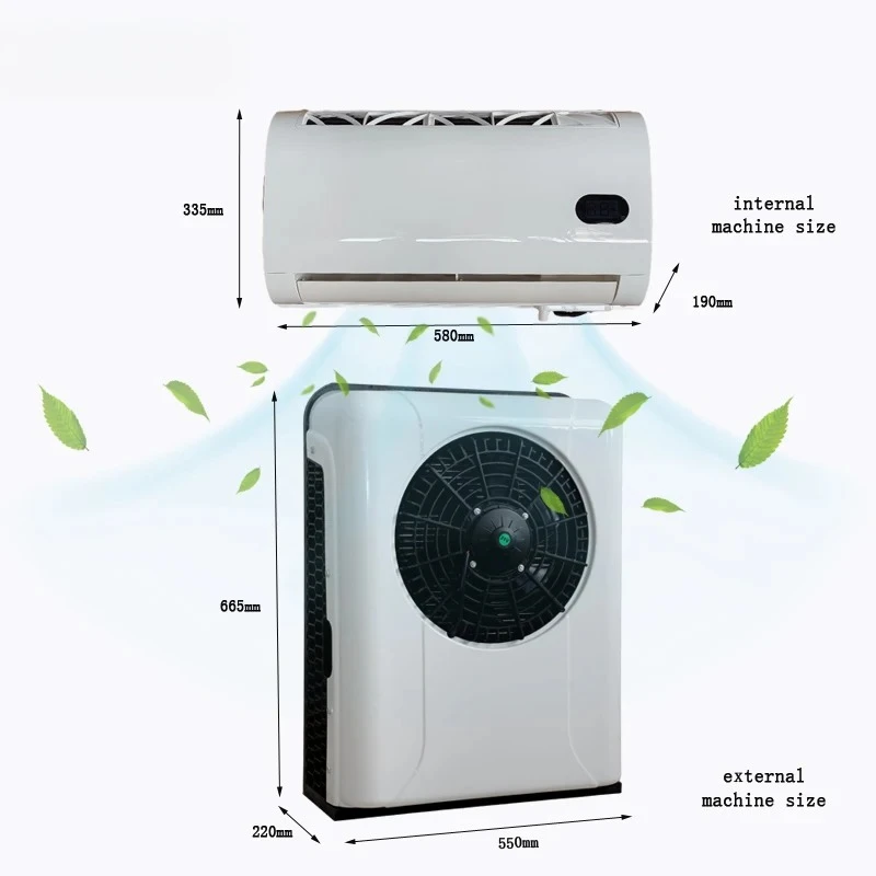 Fabbrica portatile del condizionatore d'aria CA all'ingrosso 12 Volt DC elettrico AC 24 Volt ParkingCar