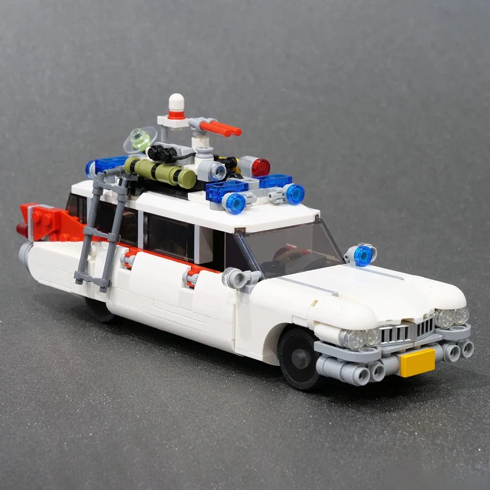 MOC Compatible 21108 Ghost Busters Ecto-1 Movie Car Building Blocks Creative Racing Cars Toys Assembly Model For Kids Boys Gifts