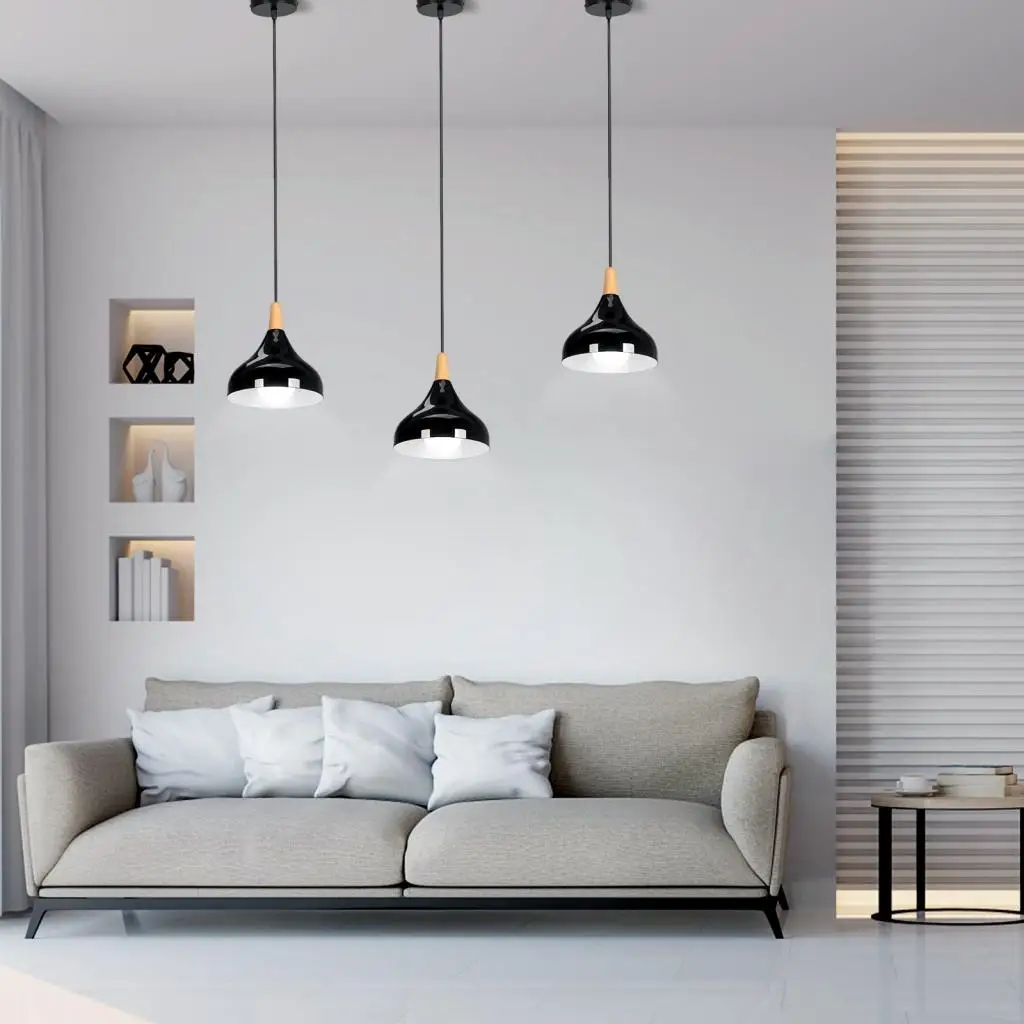 Modern Colorful Pendant Lights Industrial Restaurant Kitchen Living Room Home Hanging Lamps Vintage Lighting Lampshade Decor