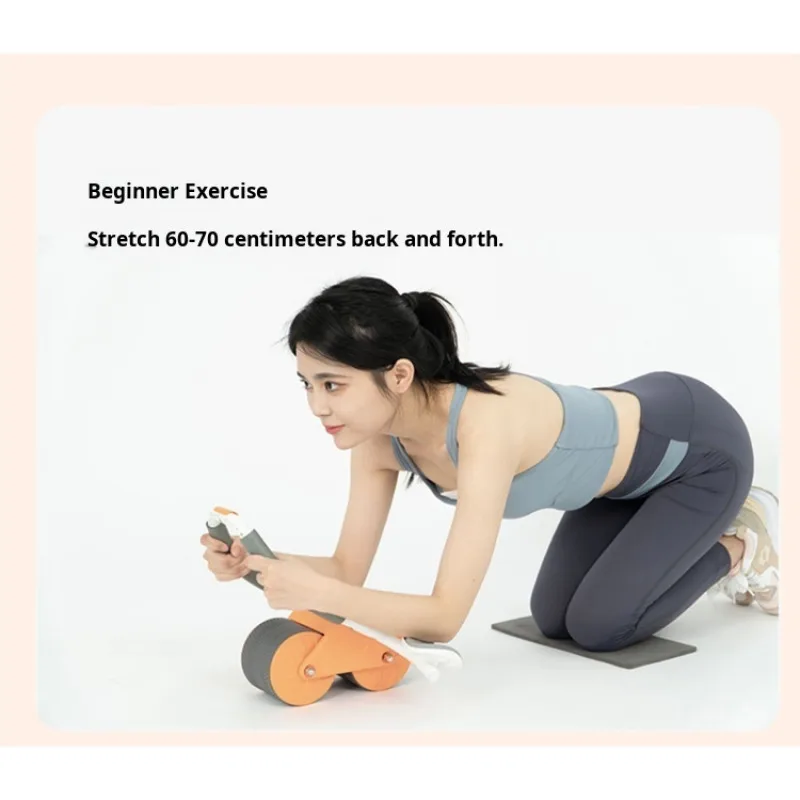 Household automatic rebound abdominal wheel for men and women fitness equipment