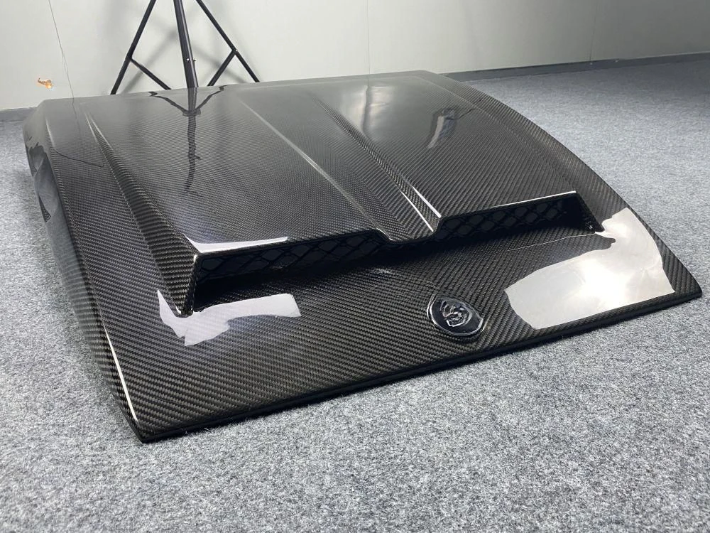 B Style Dry Carbon Fiber Front Engine Hood Vent Cover forG-Class W464 G500 G550 G55 G63 car hoodcustom