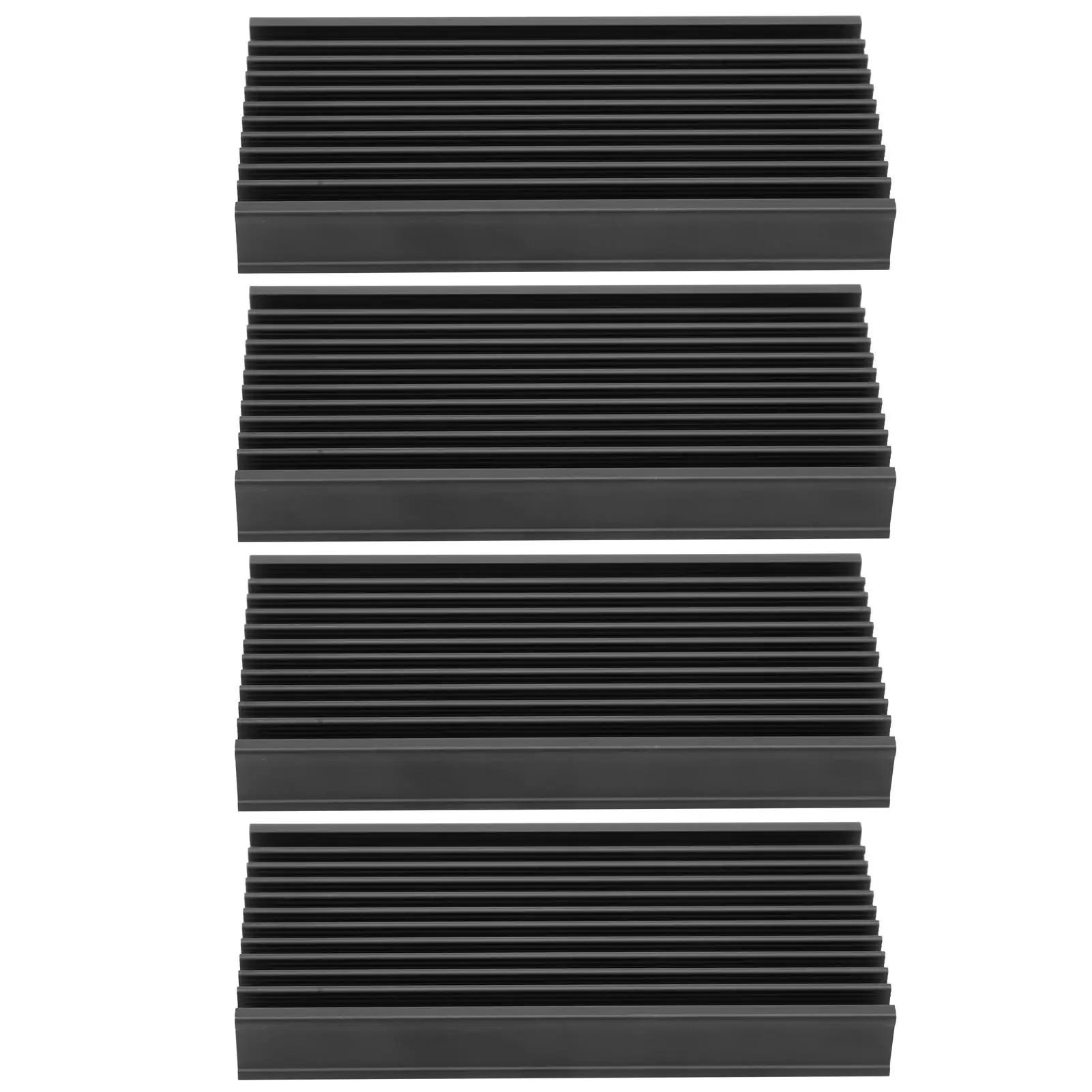 

High Efficiency Aluminum Heatsink Coolers for circuit Boards 4Pcs Q50x12.7x100 Chip Cooling Fins Durable Heat Dissipation