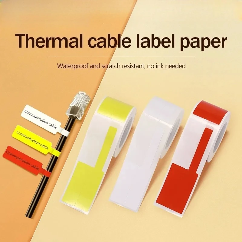 Niimbot D101 Cable Label Classification Sticker Self Adhesive Waterproof Identification Tag Electric Wire Label for D101 Printer