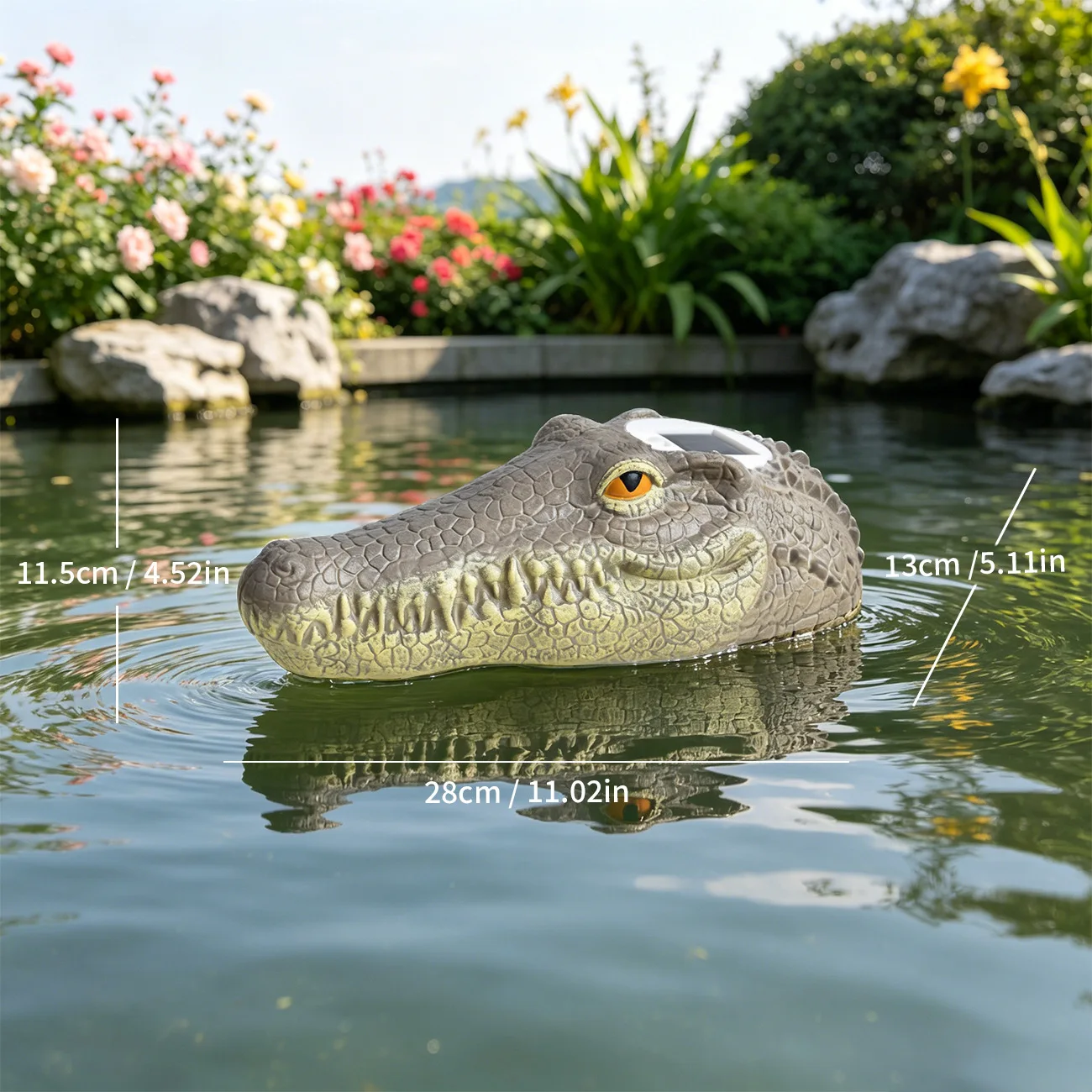 Cross-border new solar-powered blow-molded balanced floating duck garden pond decoration hunting decoy realistic duck ornament