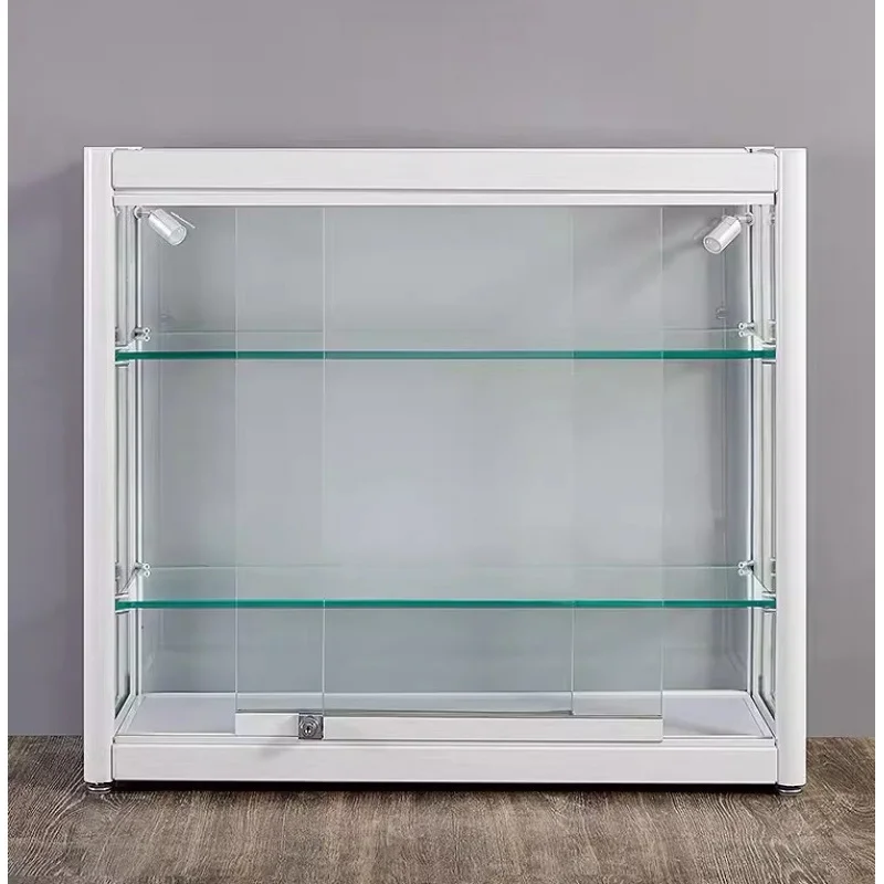 custom.Cheap Price Lockable Hobby Display Cases Smoke Shop Counter Display Glass Cabinet Display