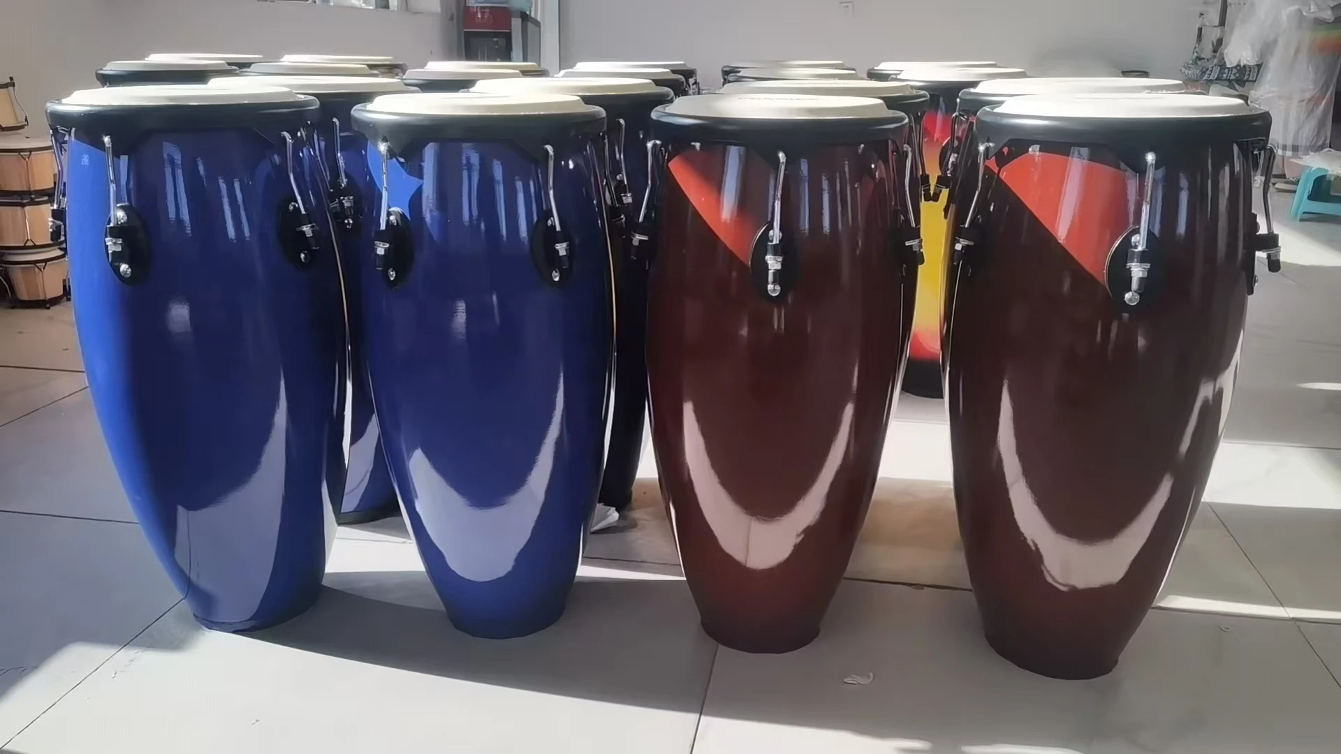 10 + 11 Inch Color Conga Drums Percussion Instruments Hot Sale Models Various Materials and Accessories