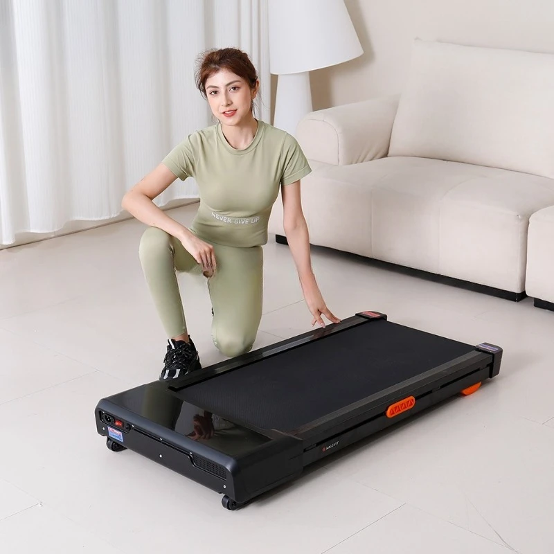 Flat treadmill household electric ascension walking machine household small indoor silent folding fitness equipment
