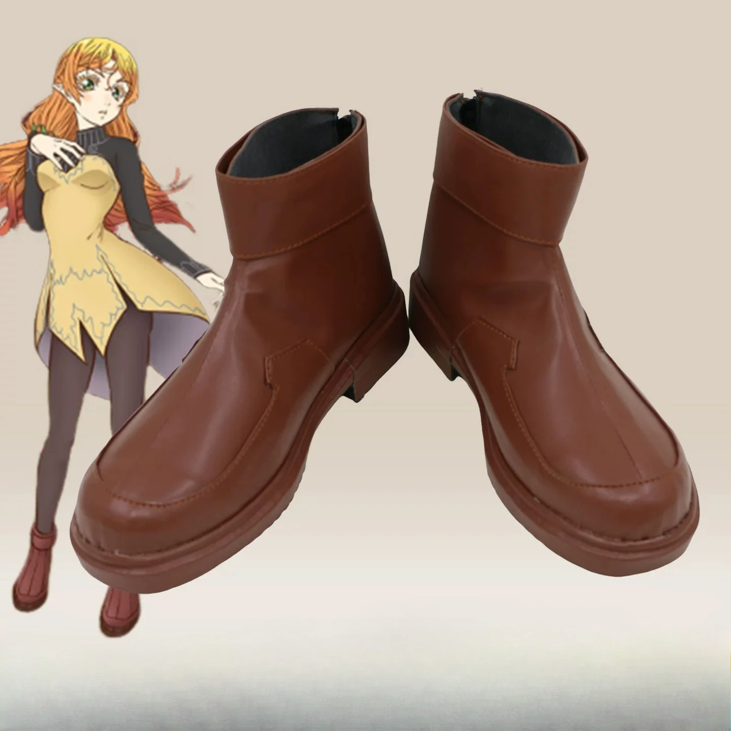 Botas de Cosplay de Anime, zapatos de Elga Uncle from Another World, accesorios para disfraces de fiesta de Halloween para adultos, hechos a medida