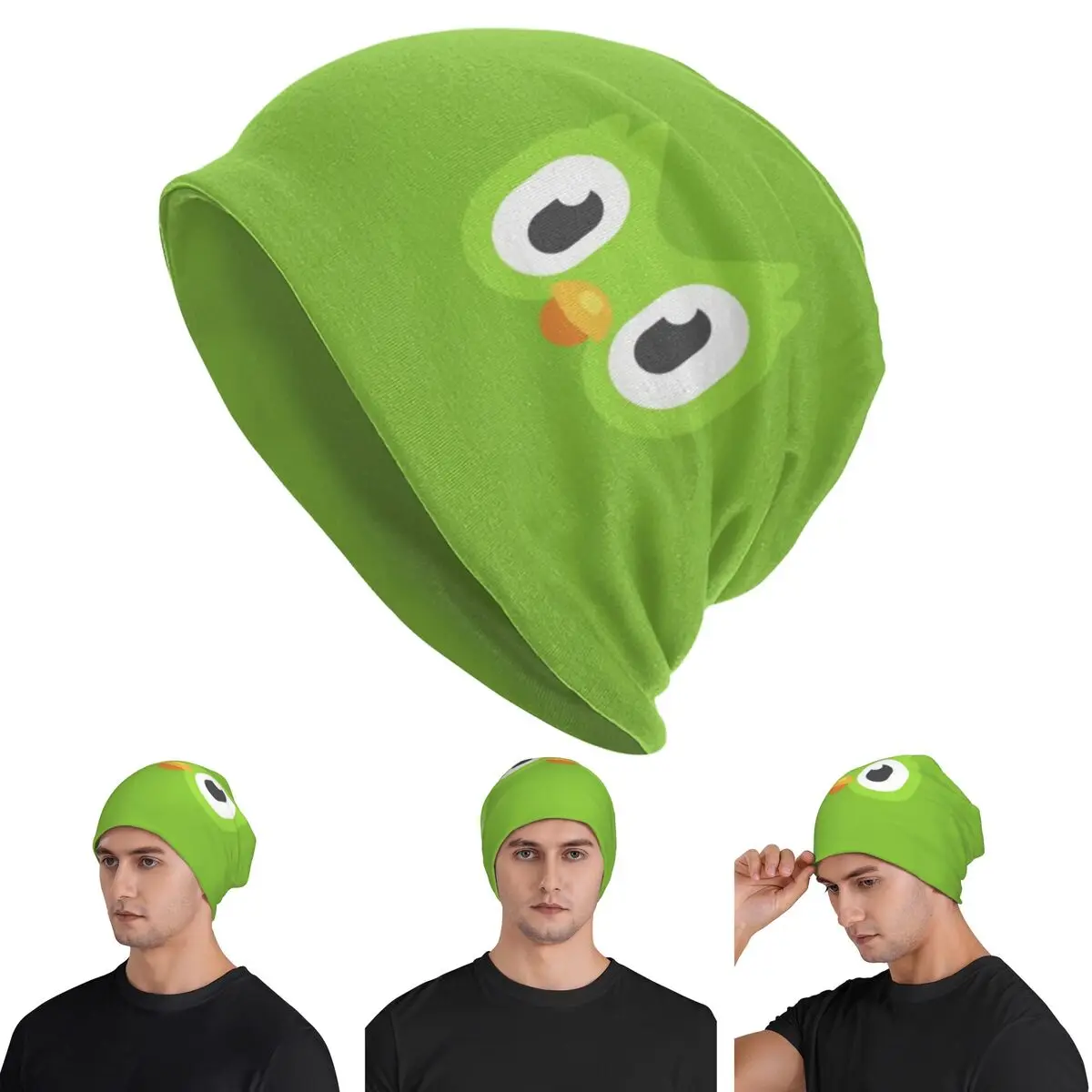 

Duolingo Owl Duo Skullies шапки шапки теплая осенне-зимняя уличная шапка вязаная шапка для мужчин женщин взрослых