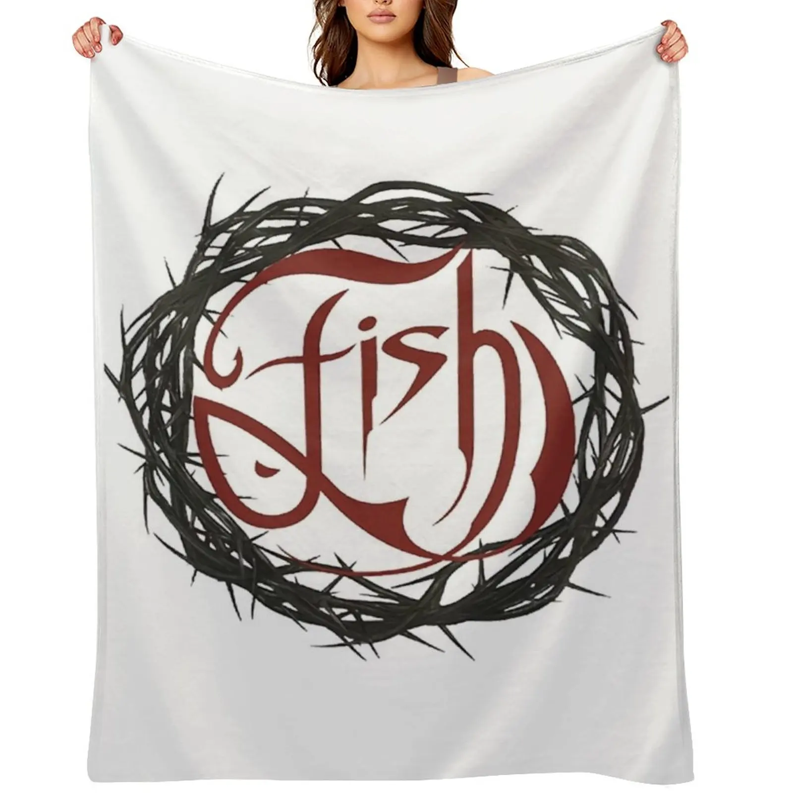 

marillion fish Throw Blanket Furrys Tourist Decorative Sofa Kid'S Blankets