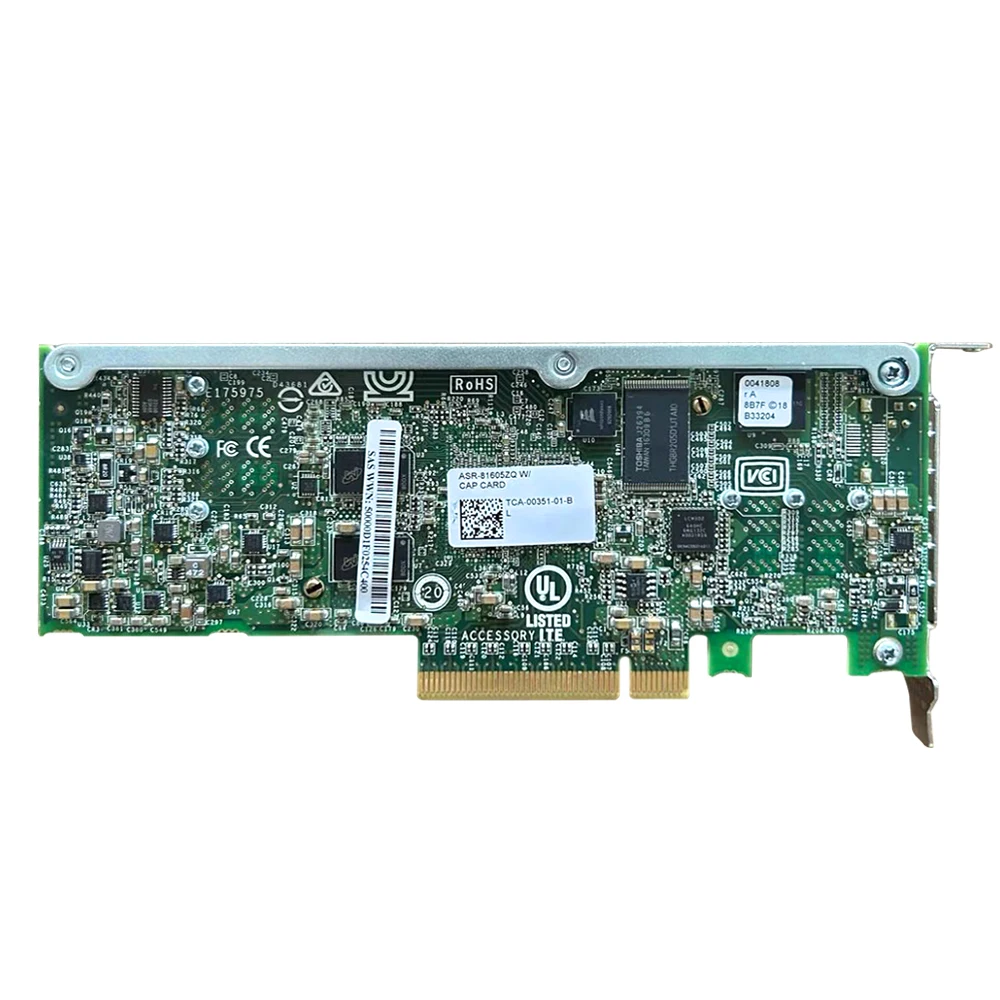 Imagem -02 - Original Asr81605zq Controller Array Card 12g Sas 16 Portas 1gb Cache Pcie x8 Direct Access Card 12 Gbps para Adaptec