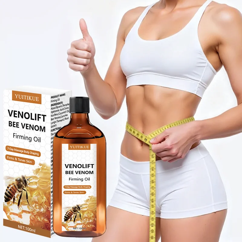 YUITIKUE Bee Venom Firming Oil 100ml - 7-Day Massage for Body Shaping, Slimming & Contouring Effect