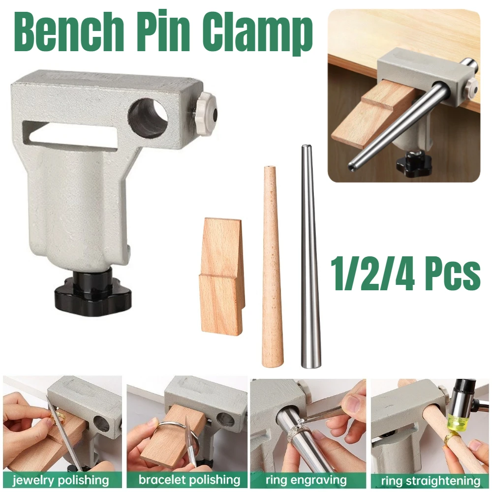 1/2/4 Pcs Bench Pin Clamp Workbench Tool Professional Accessories Convenient Jewelry Bracelet Ring Straightening Polishing