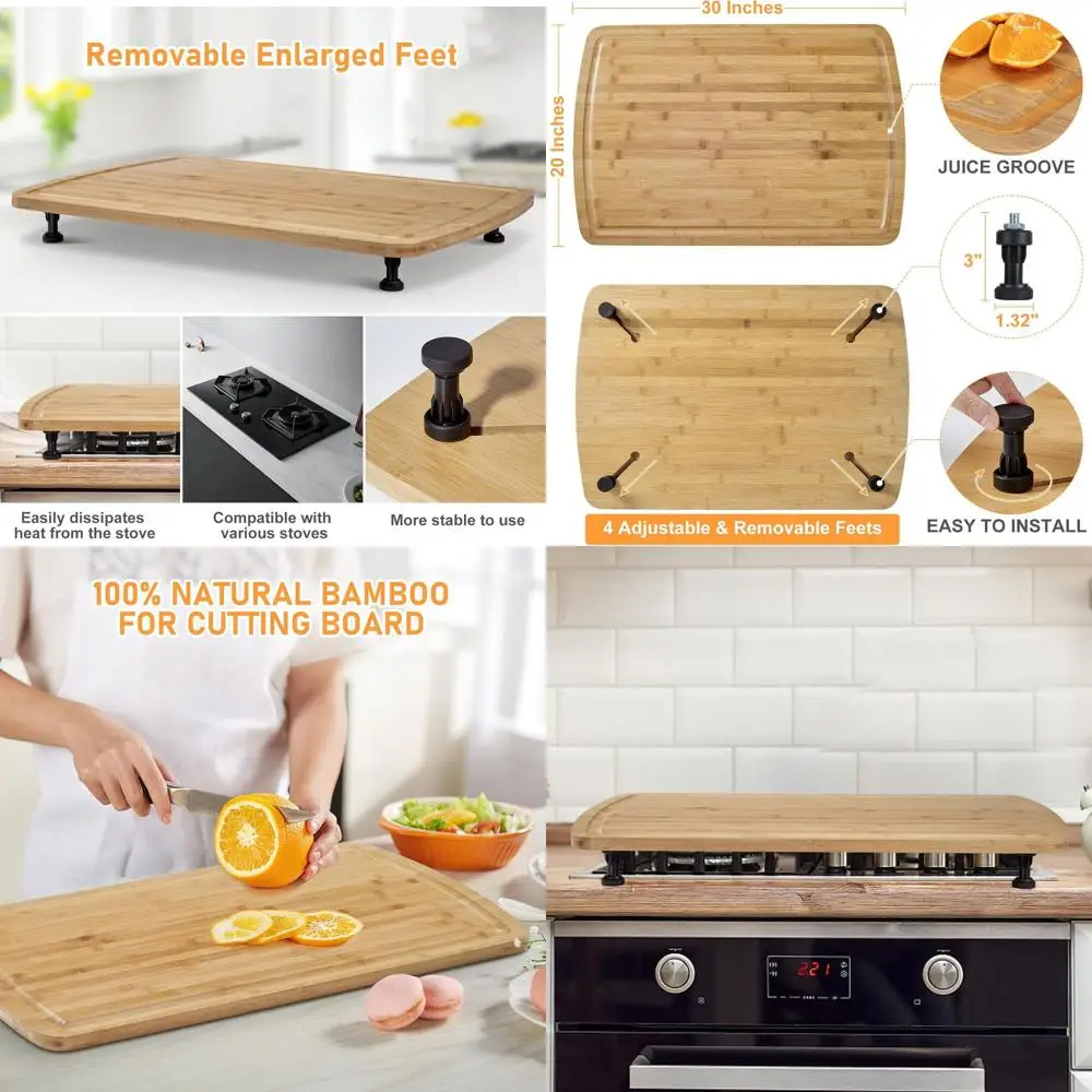 

Большая бамбуковая доска для лапши 30, крышка для плиты и раковины, поднос для мясных изделий, деревенский декор для кухни