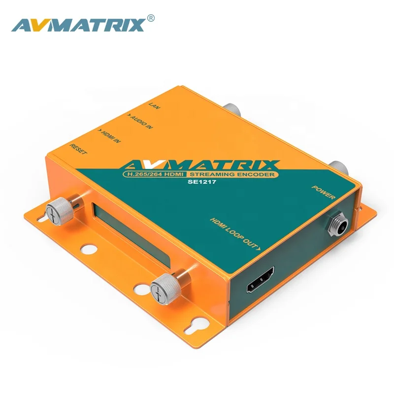 For Live Streaming SE1217 AVMATRIX H.265 H.264 HDMI 1080P Video Encoder Equipment