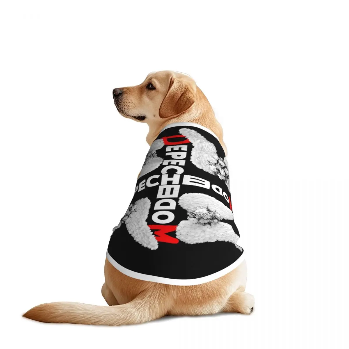 Custom Depeche Cool Mode Electronic Rock Dogs Clothes Breathable Thin Pet Vests Large Dog Jacket Pet Accessories