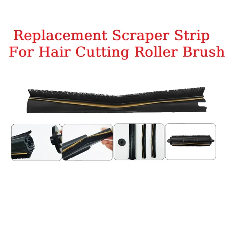 Cutting Hair Anti-Tangle Roller Brush And Scrape Strip For Dreame X40/X30/X20/X10/S30/S20/S10 Series Vaccum Attachment