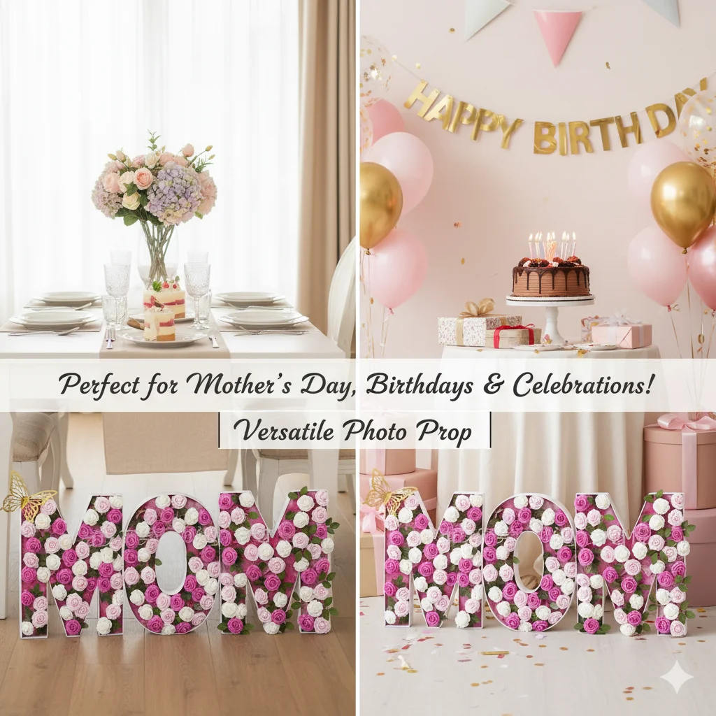 120CM Giant Led Light Letter for Birthday Party 1st Anniversary Wedding Decor giant led letter for event DIY Balloon Filling Box