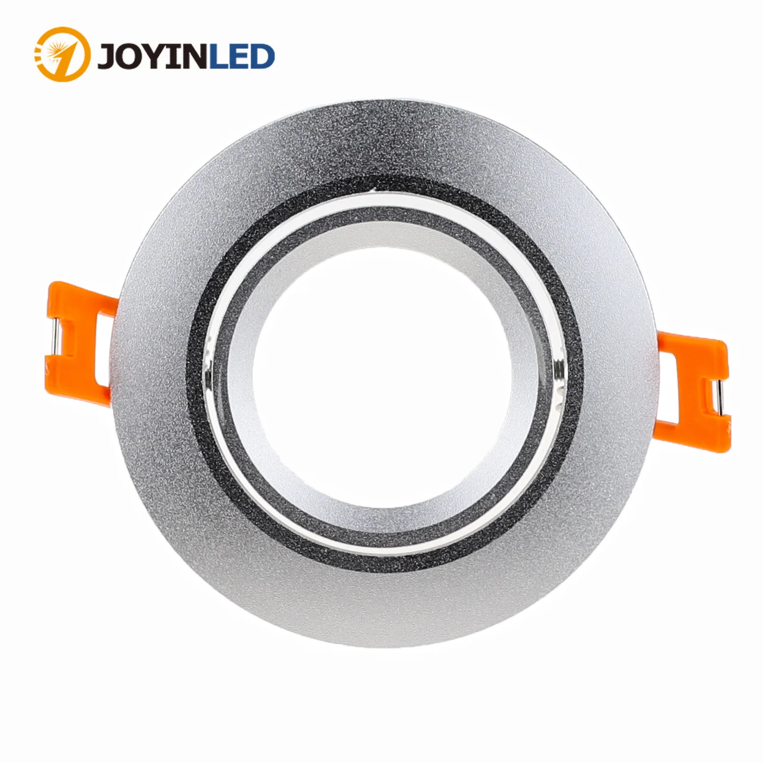 JOYINLED 1/10PCS Round Recessed Spotlight Frame Adjustable GU10 MR16 Aluminum Downlight Housing for Living Room Cabinet Office
